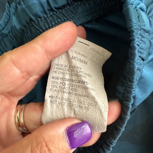 2/$30 Under Armour Stretch Train Camo Shorts High Rise Blue Medium #A0772 - Picture 11 of 12